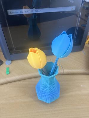 Decorative vase 7 sided