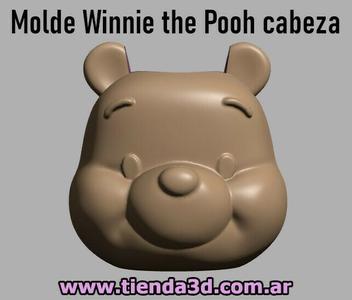 Winnie the Pooh Head Flowerpot Mold