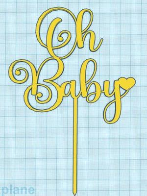 Oh Baby Cake Topper