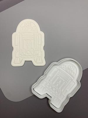 Star Wars White Robot Cookie Cutter And Stamp