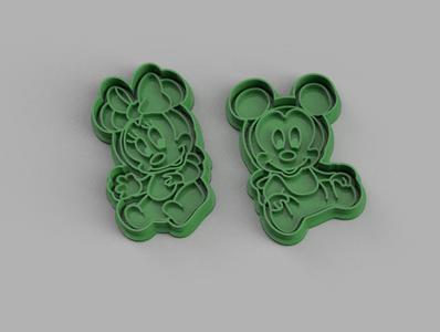 Mickey and Minnie cookie cutter