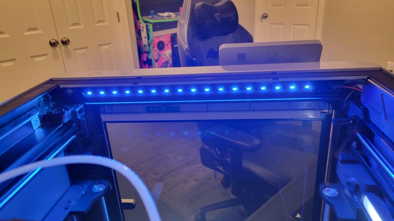 Internal RGB Lightstrip Holder for BambuLab P1P / X1C