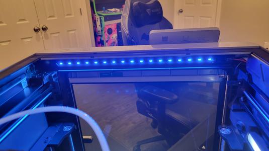 Internal RGB Lightstrip Holder for BambuLab P1P / X1C