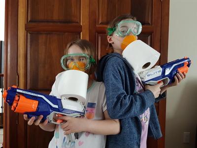 Coronavirus Toilet Paper Mask for Kids