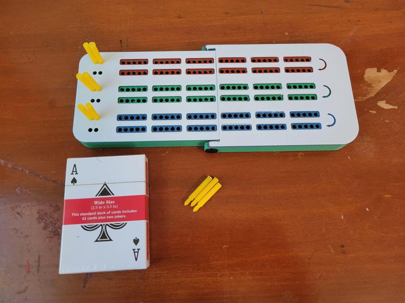 Cribbage board - Compact 3-player