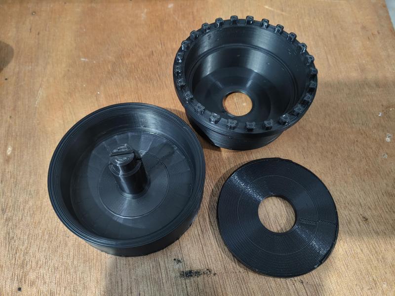 Constant Torque Spring Mount for KiMe kinetic sculpture
