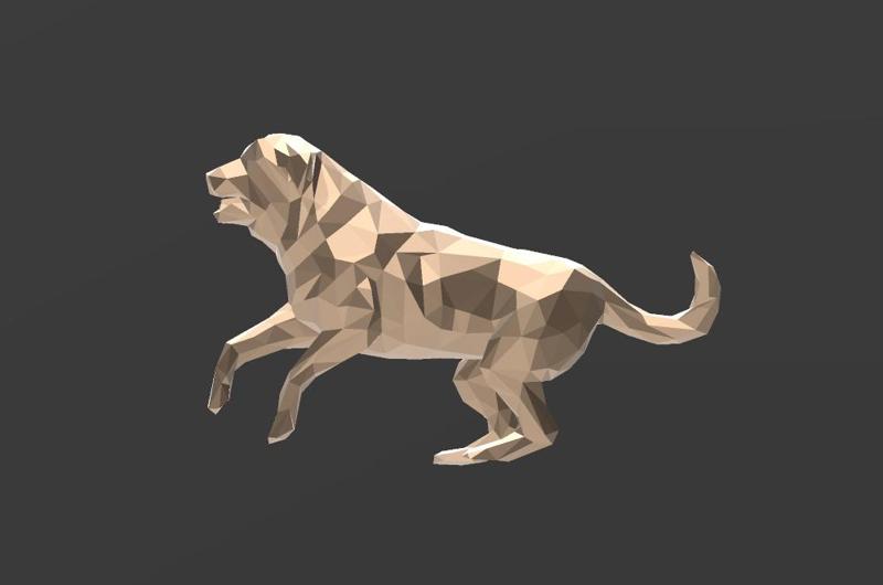 Spanish Mastiff - Low Poly - Excellent Design - Decor