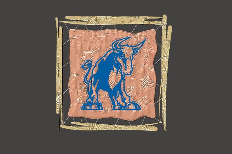 Angry Bull - Painting 1 - Gift - Easy and Fast Printing