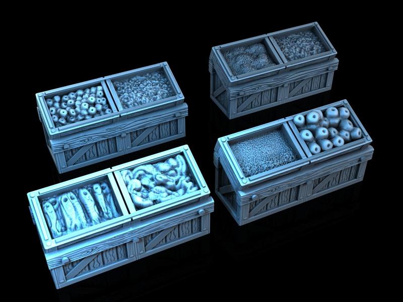 Crate Set - Medieval Town Set