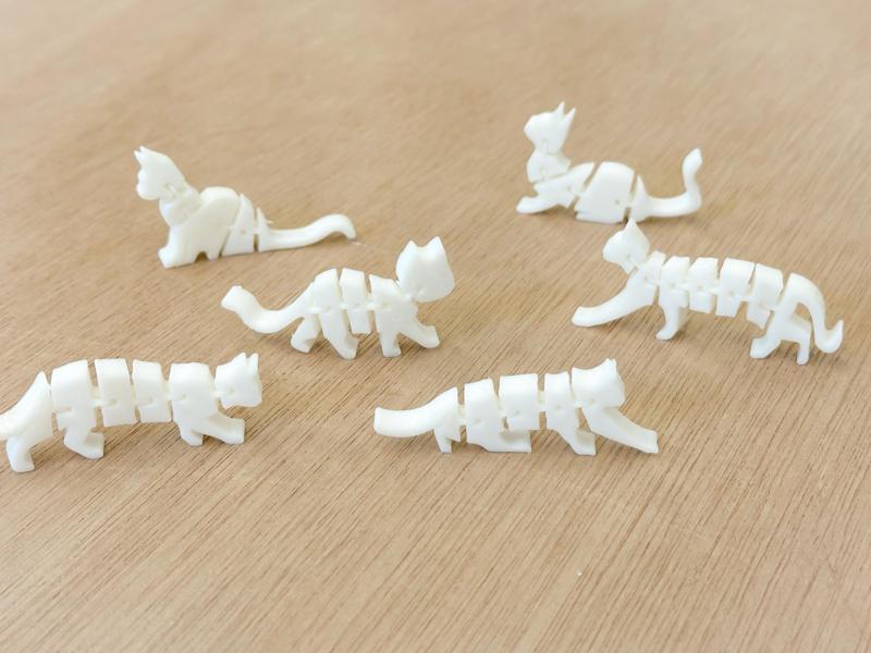 Flexi Articulated Cat Collection (Print in place)