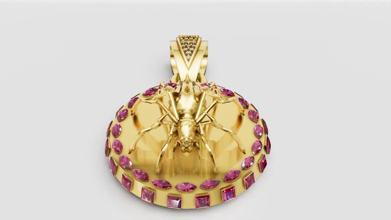 INSERT GOLD PENDANT    3d printable model