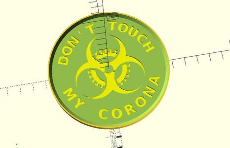 Customizable COVID Corona Virus Beverage Coaster