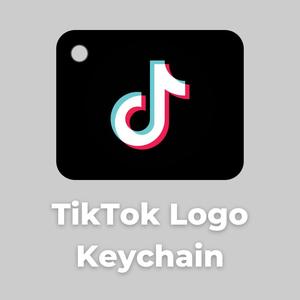 TikTok Logo Keychain
