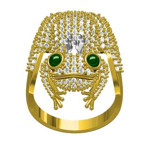 Beautiful King Frog Hip Hop Ring