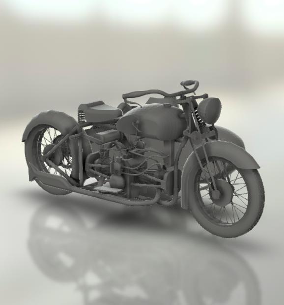 Douglas K32 with sidecar 1932.