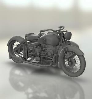 Douglas K32 with sidecar 1932.