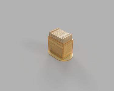Wooden Train Bridge Support
