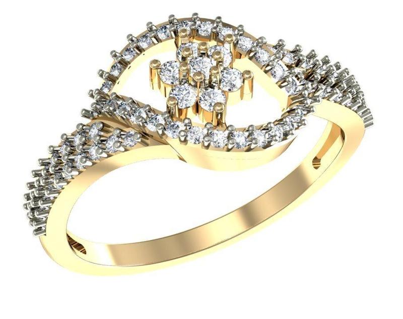 Gold and silver rings for women