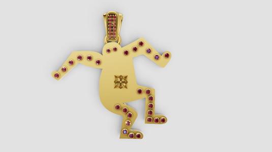 MEN DANCES PENDANT  3d printable model
