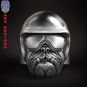 Bulldog Biker version 2 Ring Jewelry