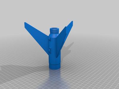 Flying model rocket
