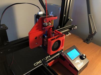 Direct Drive Mount with Hinging Fan Cover for Ender 3, CR-10, etc.