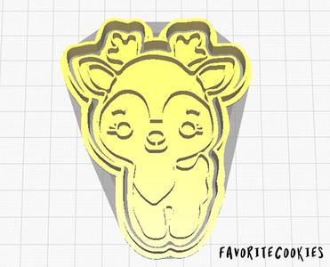 Cute Dear cookie cutter