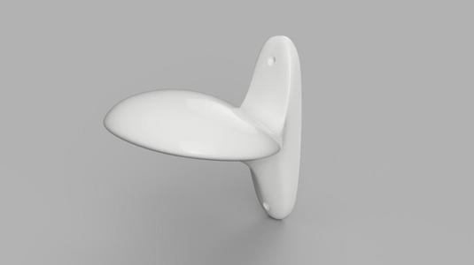 Motorcycle helmet wall hook