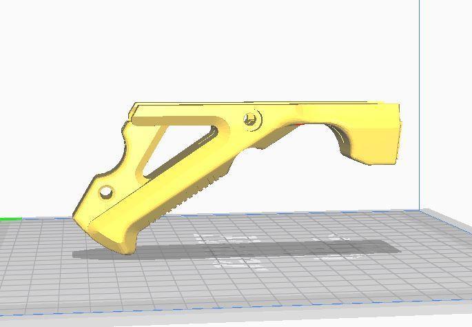 Angled fore grip pic rail pew pew pew