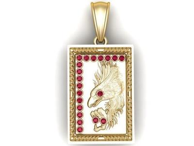 Eagle Pendant 3D  printable Model
