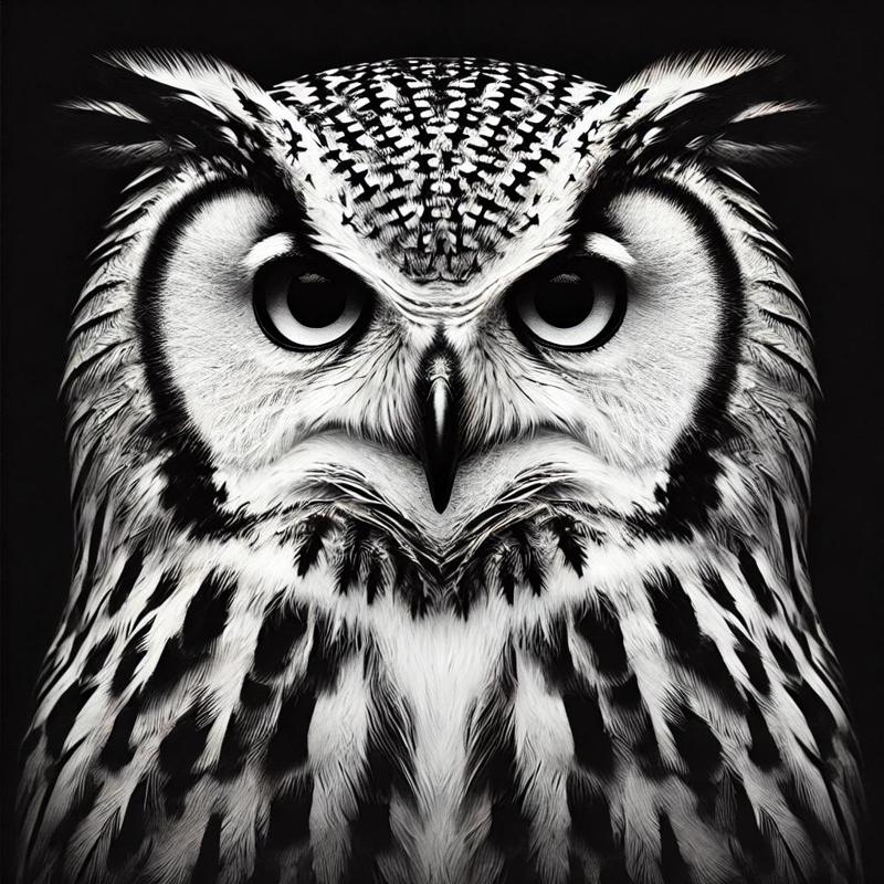 Hueforge Eule / Owl 200x200