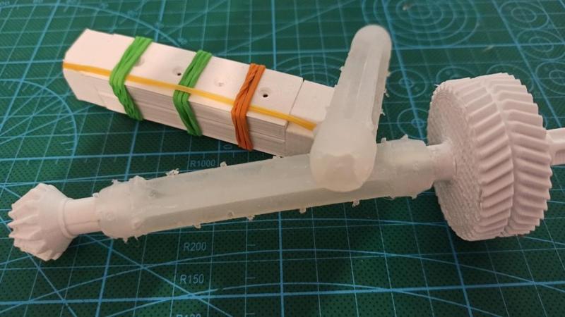 Tarmo4 flex shaft hot glue mold