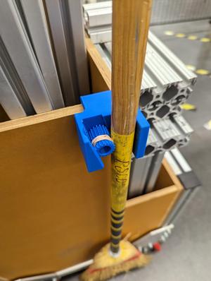 Edge Hanging Gravity Broom Holder