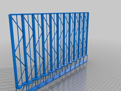 11x 2.5" drive rail dual sided for 15mm drives