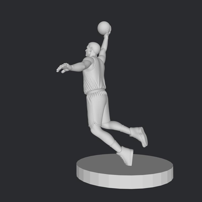 basketball player figure, High-Quality 3D Model STL Files for Print - Instant Download & Ready-to-Use!