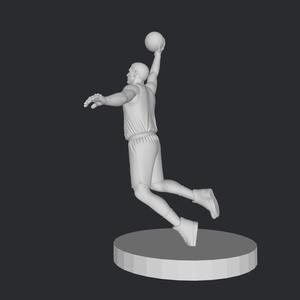 basketball player figure, High-Quality 3D Model STL Files for Print - Instant Download & Ready-to-Use!
