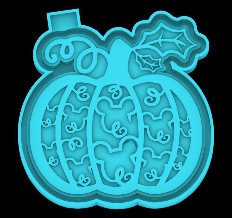 Disney pumpkin - freshie mold - STL for silicone mold