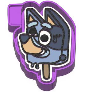 Bluey Popsicle Freshie STL Mold Housing