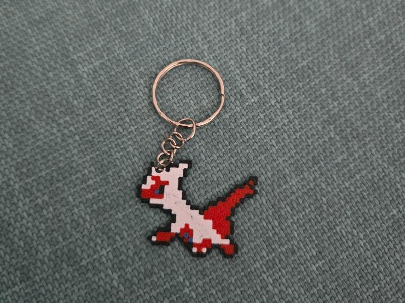 Pokémon Latias Pixel Art Minimal Keychain