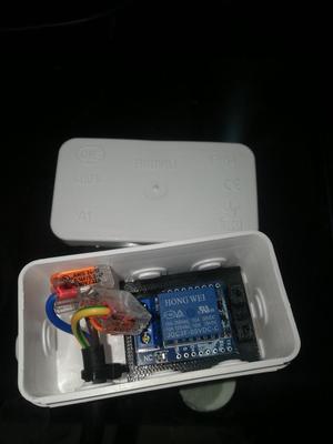 D1 Mini Relay Shield Fixation for Junction Box