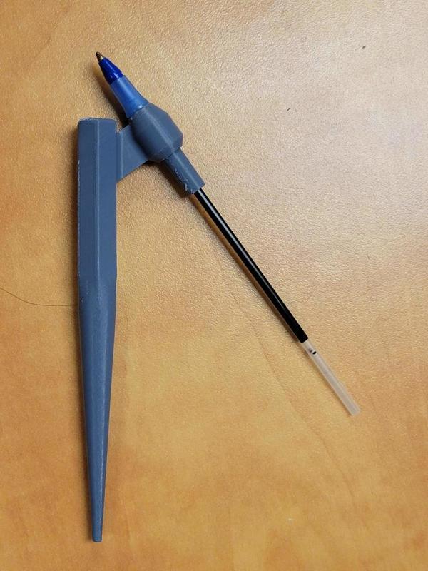 Bic pen offset holder