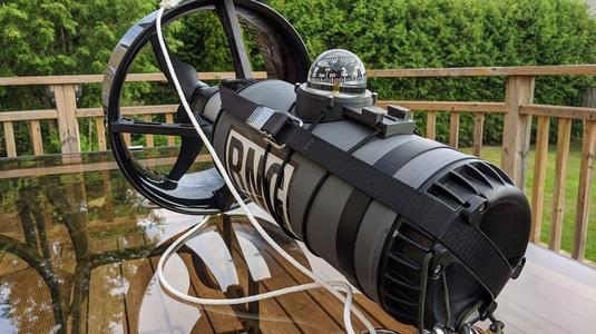 DPV compass and action camera mount for Sea Rover compass