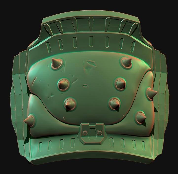 Spiked Shoulder Pauldron STL – Dark Fantasy Armor for Cosplay, Miniatures & Collectibles