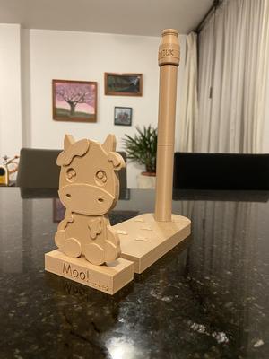 Cute cow paper towel holder