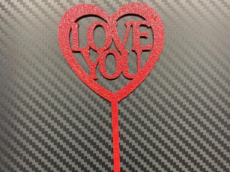 LOVE YOU Cake Topper