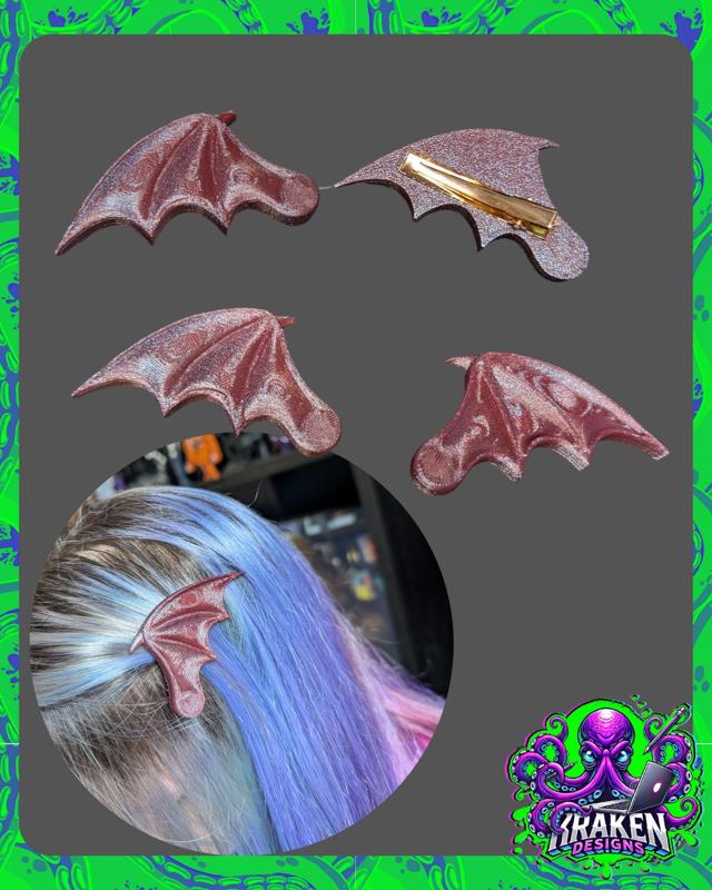 Bat Wing Hair Clips