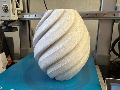 "Omphalos 1" Contemporary Spiral Vase
