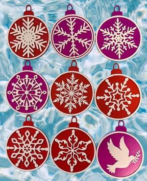 More Ornaments for your Tree, Window or Walls