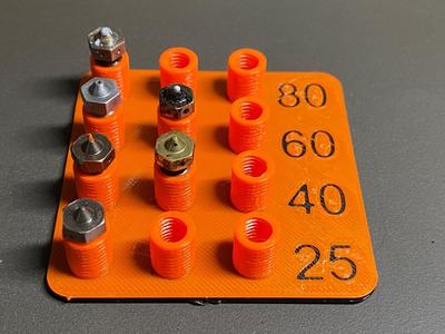 Nozzle Holder with Labels