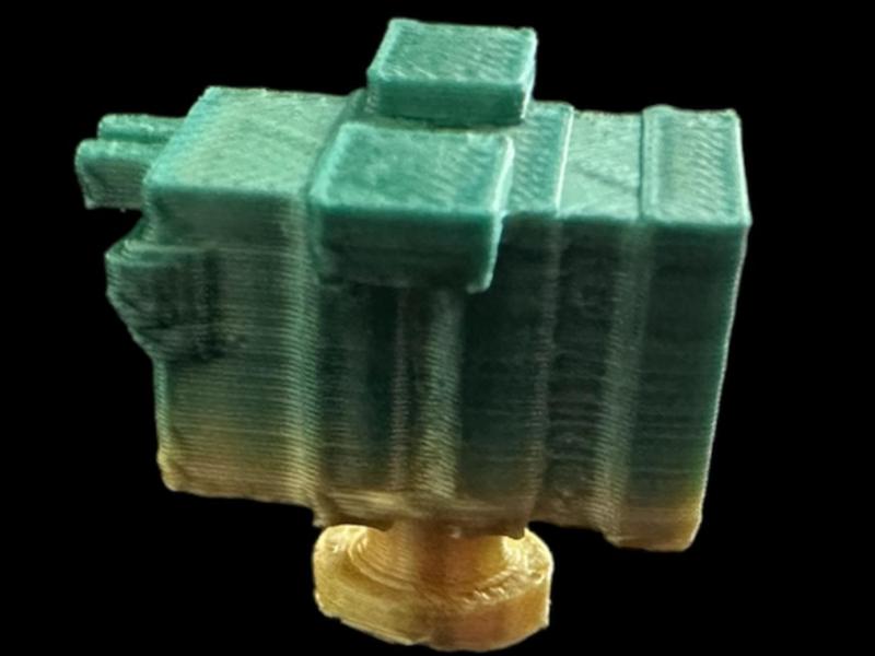 Block frog and bee shoe charms